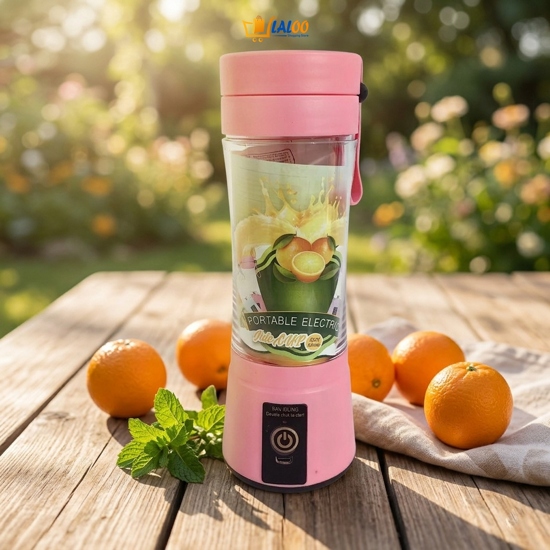Mixeur Portable Sans Fil 350ml – 10 Lames Puissantes USB-C, Idéal Pour Smoothies, Jus Frais & Milkshakes En Voyage Ou Sport