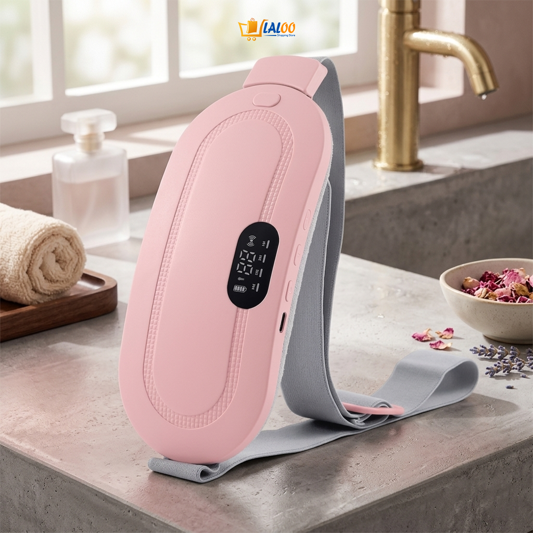 Smart Heating Massage Belt for Women — Instant Period & Back Pain Relief | Wireless, Rechargeable, 3 Modes - Laloo.store