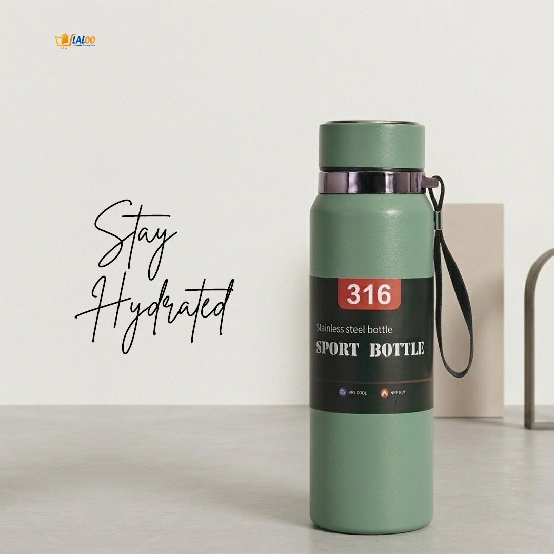 Stainless Steel Insulated Sport Water Bottle - Laloo.store