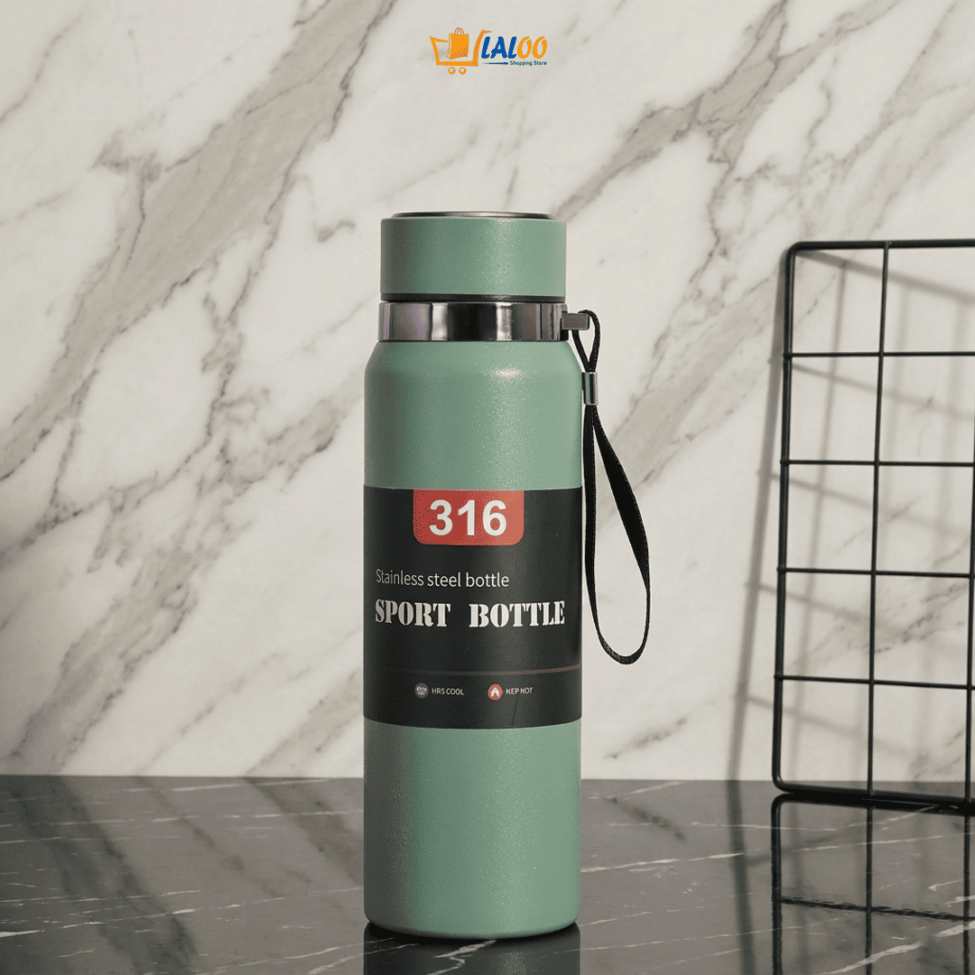 Stainless Steel Insulated Sport Water Bottle - Laloo.store
