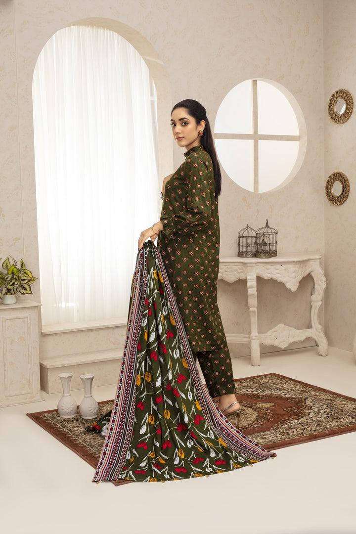 Unstiched Wool Printed 3 Piece - Laloo.store