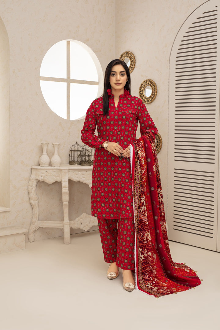 Unstiched Wool Printed 3 Piece - Laloo.store