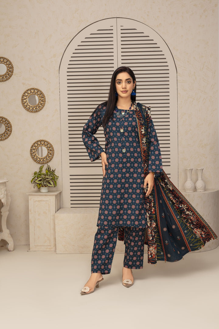 Unstiched Wool Printed 3 Piece - Laloo.store