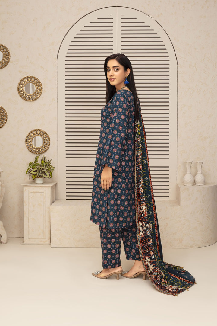 Unstiched Wool Printed 3 Piece - Laloo.store