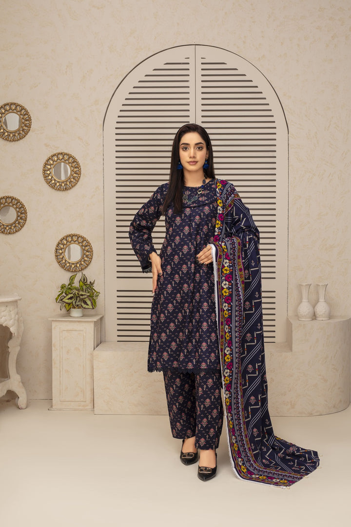 Unstiched Wool Printed 3 Piece - Laloo.store