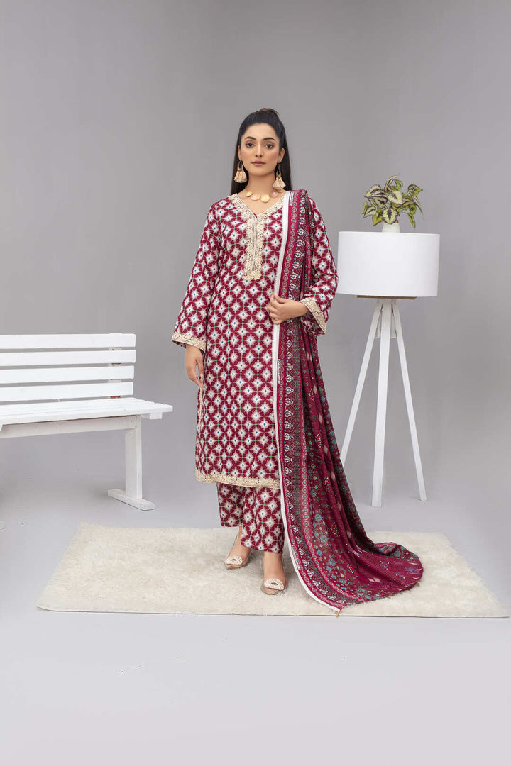 Unstiched Wool Printed 3 Piece (Copy) - Laloo.store