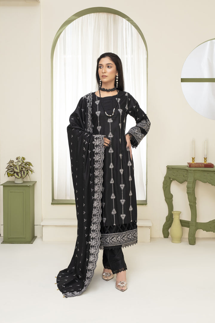 Dobbi Linen Embroidered 3 Piece - Laloo.store