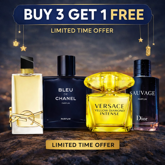 Eid Luxury Perfume Bundle – Buy 3 Get 1 FREE | Limited Time Offer - Laloo.store