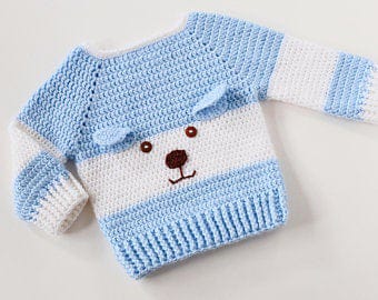 Handmade Crochet Baby Sweater -size;0M-4Year - Laloo.store