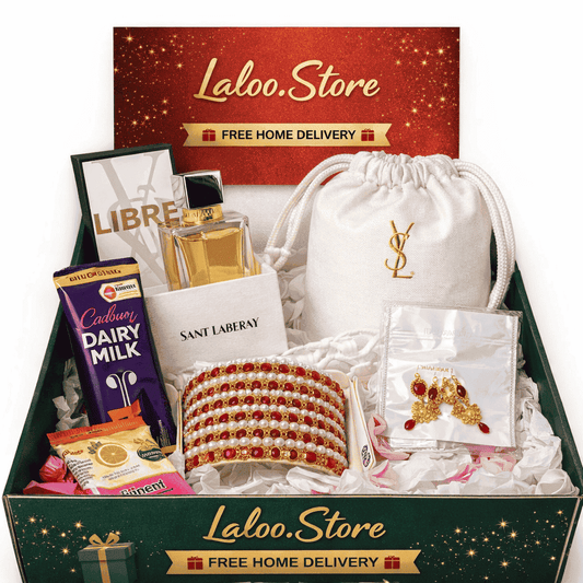 Luxury Women Gift Box – YSL Libre Perfume with Jewelry & Chocolates | Free Home Delivery - Laloo.store