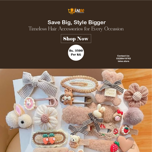 Trendy Hair Accessories Bundle – Wholesale 1KG Pack - Laloo.store