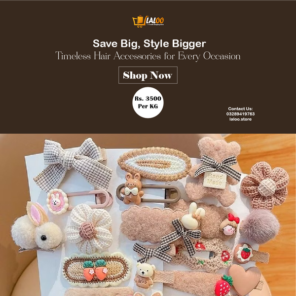 Trendy Hair Accessories Bundle – Wholesale 1KG Pack - Laloo.store