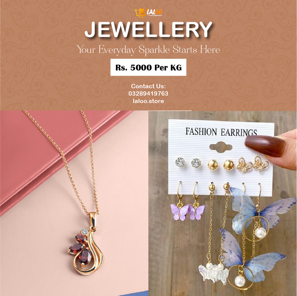 Wholesale Jewellery Bundle – Premium Mix (1KG) - Laloo.store