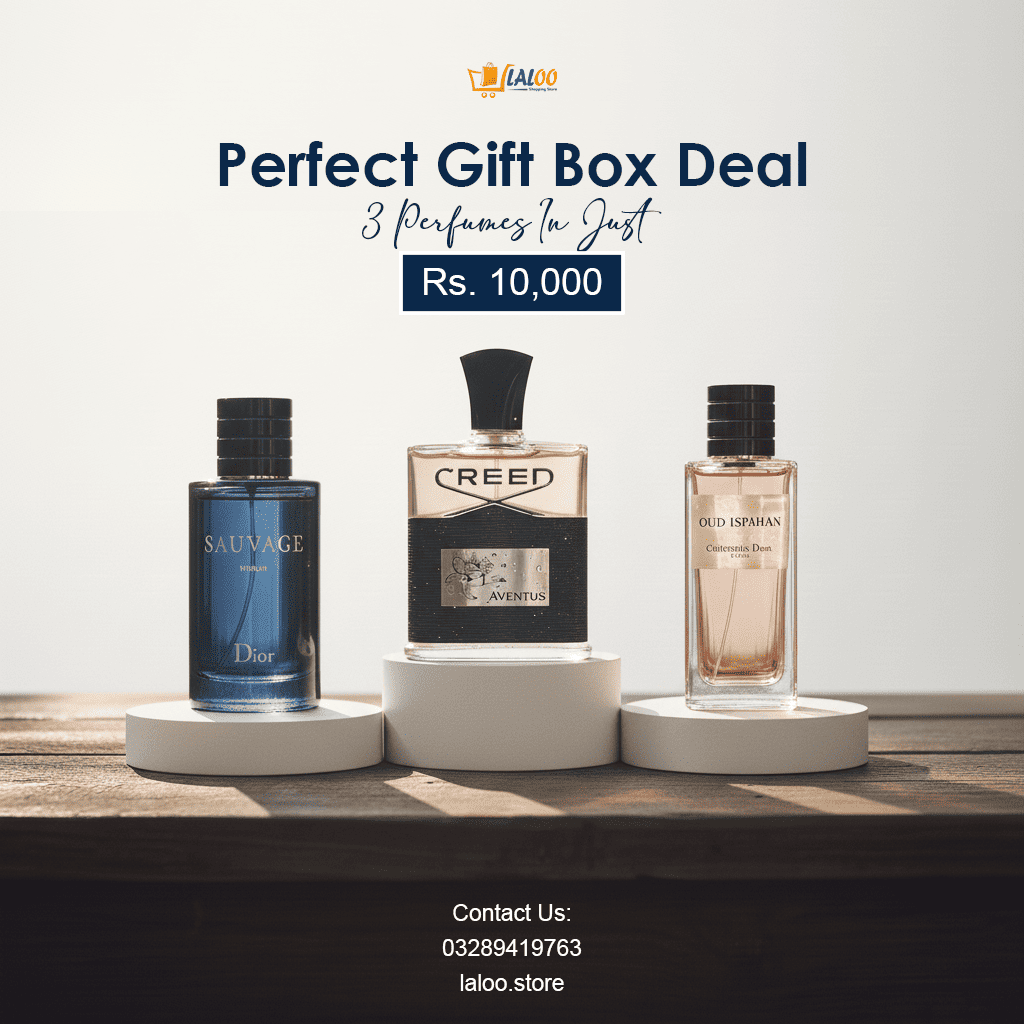 Perfect Gift Box Deal – 3 Luxury Perfumes for Rs. 10,000 - Laloo.store
